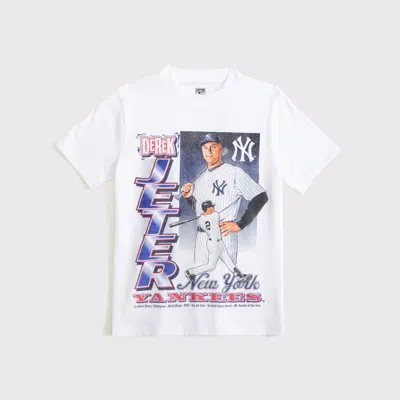 Abercrombie & Fitch Derek Jeter Graphic Tee In White