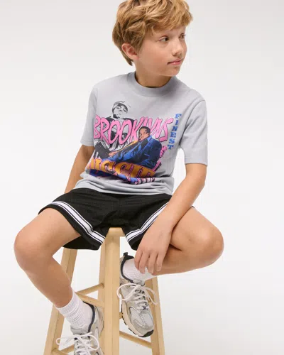 Abercrombie & Fitch Biggie Smalls Graphic Tee In Gray