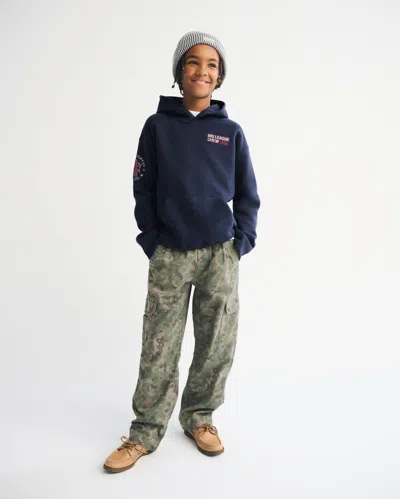 Abercrombie & Fitch Big League Chew Graphic Popover Hoodie In Blue