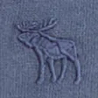 Abercrombie & Fitch Essential Icon Full-zip Hoodie In Blue