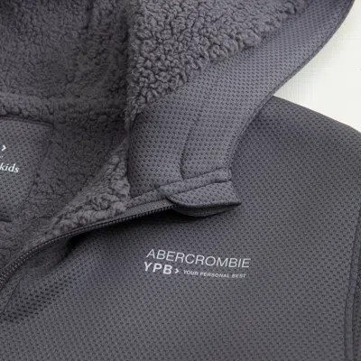 Abercrombie & Fitch Ypb Cozy-lined Full-zip Hoodie In Purple