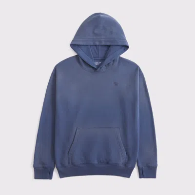 Abercrombie & Fitch Essential Icon Hoodie In Blue