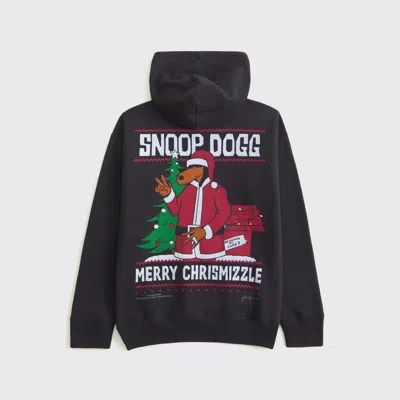 Abercrombie & Fitch Snoop Dogg Graphic Popover Hoodie In Black
