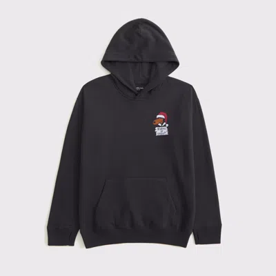 Abercrombie & Fitch Snoop Dogg Graphic Popover Hoodie In Black