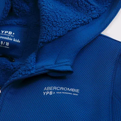 Abercrombie & Fitch Ypb Cozy-lined Full-zip Hoodie In Blue