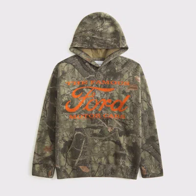Abercrombie & Fitch Ford Graphic Popover Hoodie In Multi