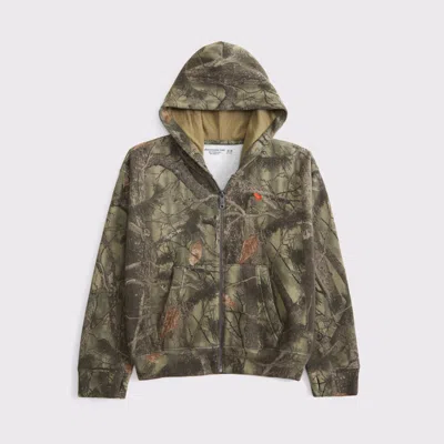 Abercrombie & Fitch Essential Icon Full-zip Hoodie In Multi