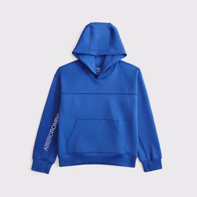 Abercrombie & Fitch Ypb Textured Popover Hoodie In Blue