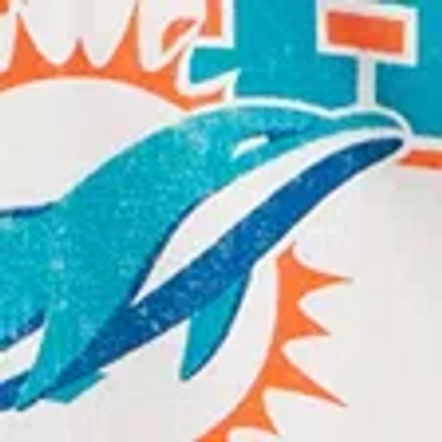 Abercrombie & Fitch Miami Dolphins Graphic Popover Hoodie In White