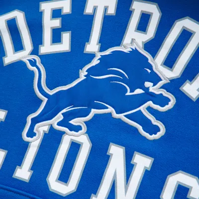Abercrombie & Fitch Detroit Lions Graphic Popover Hoodie In Blue