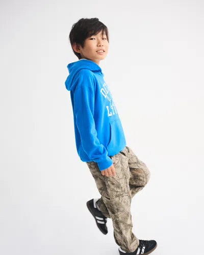 Abercrombie & Fitch Detroit Lions Graphic Popover Hoodie In Blue