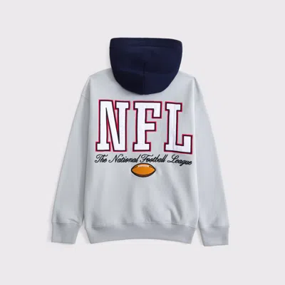 Abercrombie & Fitch Nfl Graphic Popover Hoodie In Gray