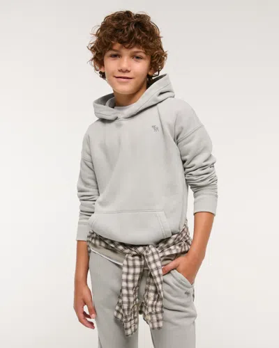 Abercrombie & Fitch Essential Icon Hoodie In Gray