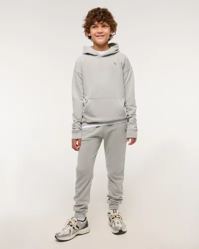 Abercrombie & Fitch Essential Icon Hoodie In Gray