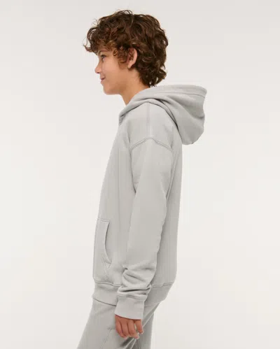 Abercrombie & Fitch Essential Icon Hoodie In Gray