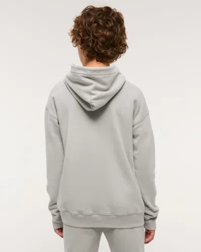 Abercrombie & Fitch Essential Icon Hoodie In Gray