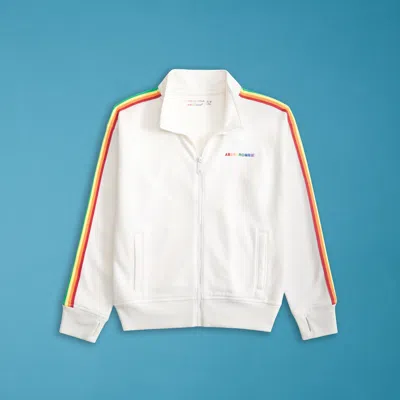 Abercrombie & Fitch Kids Pride Logo Fleece Full-zip Track Jacket In Blue