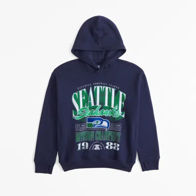 Abercrombie & Fitch Seattle Seahawks Graphic Popover Hoodie
