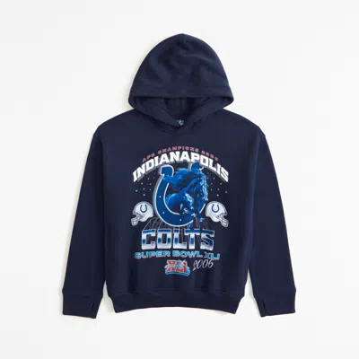 Abercrombie & Fitch Indianapolis Colts Graphic Popover Hoodie In Red