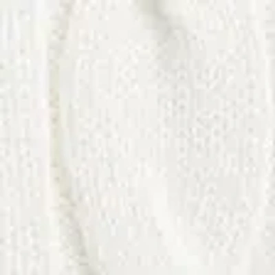 Abercrombie & Fitch Cable Crew Sweater In White