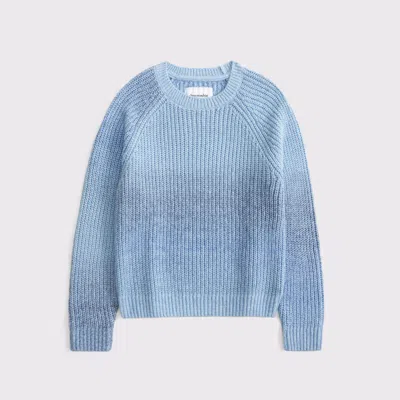 Abercrombie & Fitch Crew Sweater In Blue