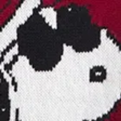 Abercrombie & Fitch Snoopy Graphic Crew Sweater In Red