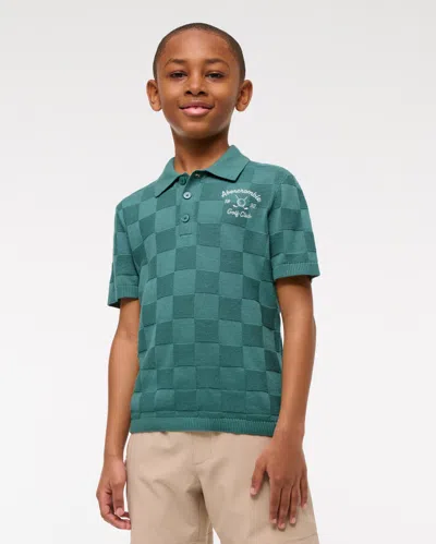 Abercrombie & Fitch Abercrombie Golf Club Sweater Polo In Blue