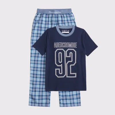 Abercrombie & Fitch Flannel Pajama Set In Multi