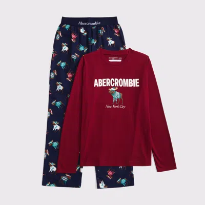 Abercrombie & Fitch Flannel Pajama Set In Multi