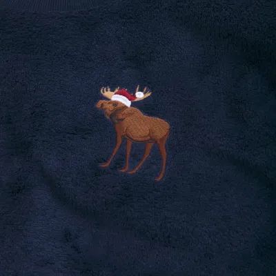 Abercrombie & Fitch Long-sleeve Sherpa Pajama Tee In Blue