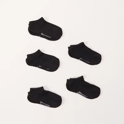 Abercrombie & Fitch 5-pack Ankle Socks In Black