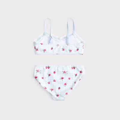 Abercrombie & Fitch Mixed Fabric Triangle Two-piece Swimsuit