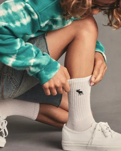 Abercrombie & Fitch 5-pack Calf Socks In White