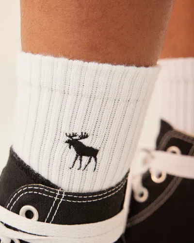 Abercrombie & Fitch 5-pack Calf Socks In White