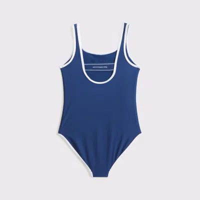 Abercrombie & Fitch Ypb One-piece Swimsuit In Blue