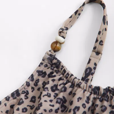 Abercrombie & Fitch Beaded Scoopneck One-piece Swimsuit In Multi