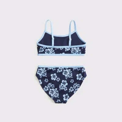 Abercrombie & Fitch Two-piece Contrast Swimsuit In Blue
