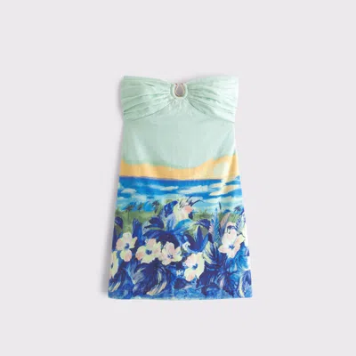 Abercrombie & Fitch The A&f Scarlett Strapless Linen-blend Hardware Skort