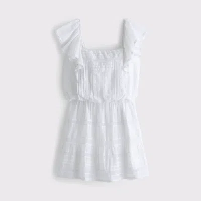 Abercrombie & Fitch Angel Sleeve Easy Waist Skort In White