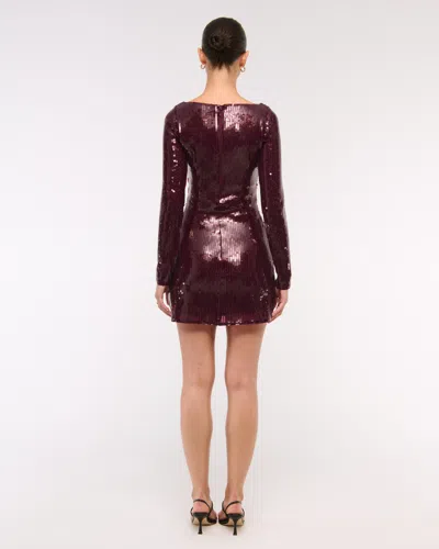 Abercrombie & Fitch Bra-free Sweetheart Sequin Mini Dress
