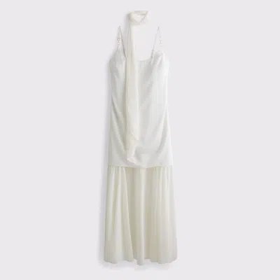 Abercrombie & Fitch 2-in-1 Convertible Hardware Maxi Dress In White