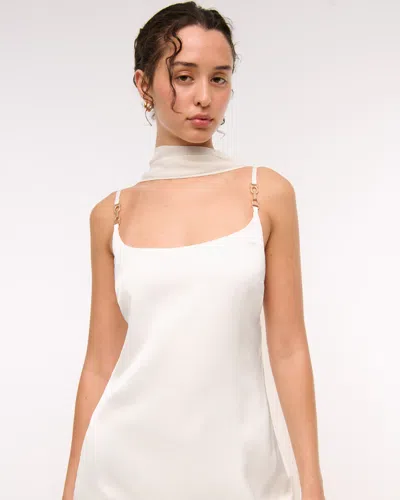 Abercrombie & Fitch 2-in-1 Convertible Hardware Maxi Dress In White