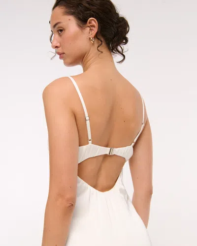 Abercrombie & Fitch 2-in-1 Convertible Hardware Maxi Dress In White