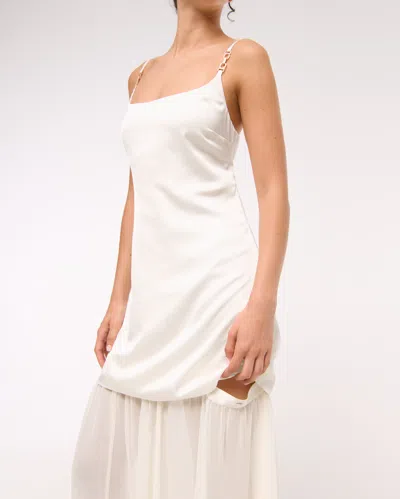 Abercrombie & Fitch 2-in-1 Convertible Hardware Maxi Dress In White