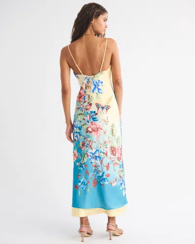 Abercrombie & Fitch The A&f Julia Tie-front Slip Dress In Multi