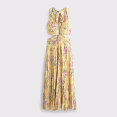 Abercrombie & Fitch The A&f Giselle Plunge Halter Maxi Dress