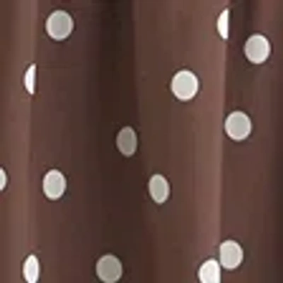 Abercrombie & Fitch Dipped-waist Smocked Midi Dress In Brown