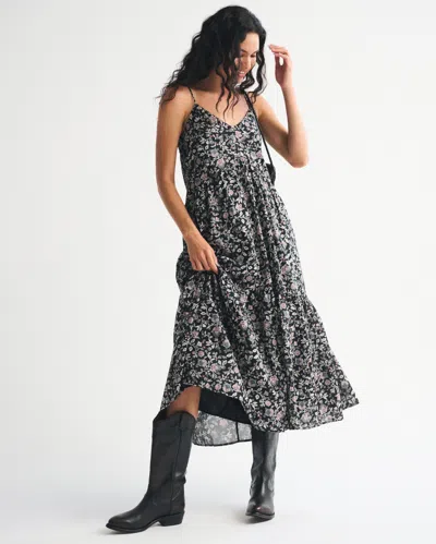Abercrombie & Fitch V-neck Flowy Maxi Dress
