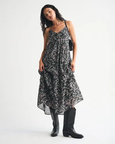 Abercrombie & Fitch V-neck Flowy Maxi Dress