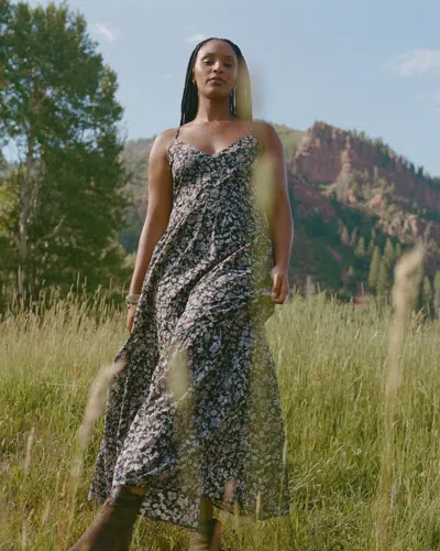 Abercrombie & Fitch V-neck Flowy Maxi Dress